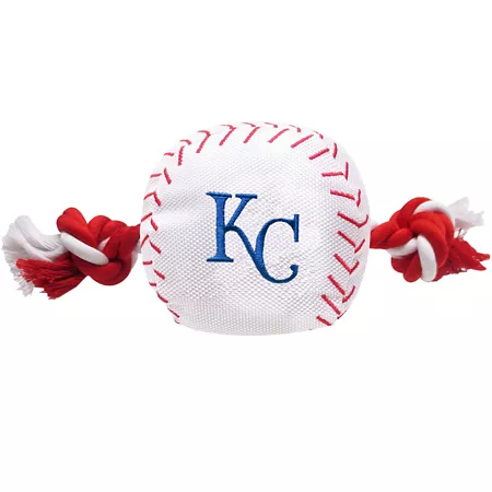 Pets First Kansas City Royals Nylon Baseball Rope Dog Toy Dog Rope & Tug Toys