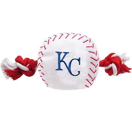 Pets First Kansas City Royals Nylon Baseball Rope Dog Toy