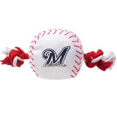 Pets First Milwaukee Brewers Nylon Bb Rope Dog Toy