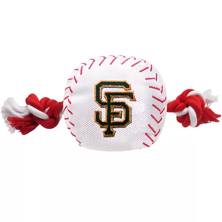 Pets First San Francisco Giants Nylon Baseball Rope Dog Toy Dog Rope & Tug Toys