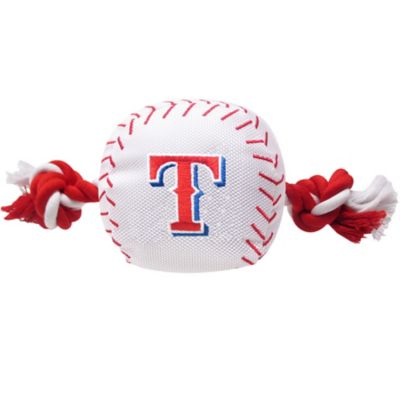 Pets First Texas Rangers Nylon Baseball Rope Dog Toy