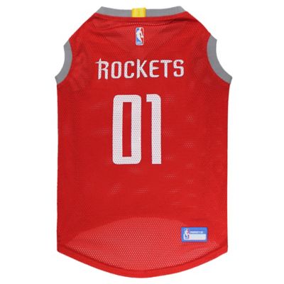 Pets First Houston Rockets Basketball Mesh Pet Jersey