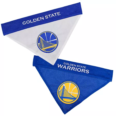 Pets First Golden State Warriors Reversible Pet Bandana Dog Bandanas Ties & Accessories