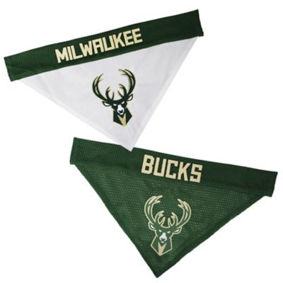 Pets First Milwaukee Bucks Reversible Pet Bandana