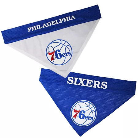 Pets First 76ers Reversible Pet Bandana Dog Bandanas Ties & Accessories