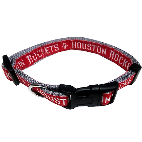 Pets First Adjustable Houston Rockets Dog Collar