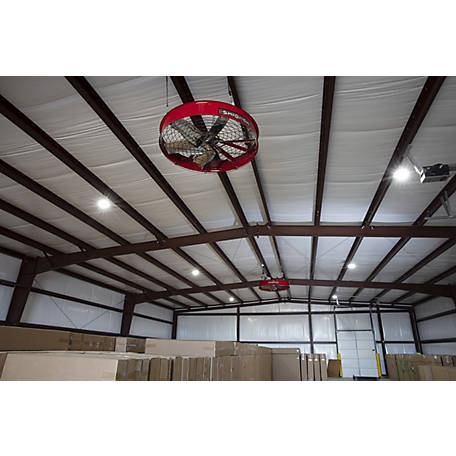 Commercial Ceiling Fan Industrial High Speed Garage Room Shop Heavy Duty Steel 