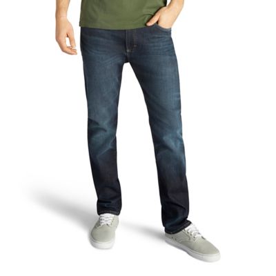 Lee Men's Slim Fit Low-Rise Xtreme Straight Trip Pants I've been looking for comfortable jeans that are flexible on the waist and slim in the leg for years and am thrilled to find them