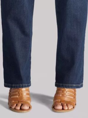 Image showing 4 th Lee Women's Instantly Slims Relaxed Fit Straight Leg Plus Jeans