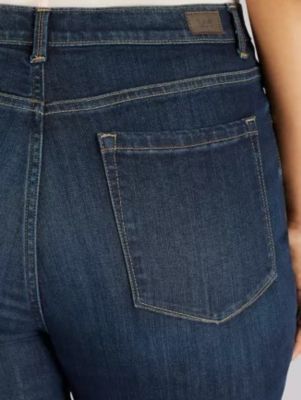 Image showing 3 th Lee Women's Instantly Slims Relaxed Fit Straight Leg Plus Jeans