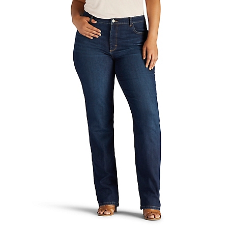 Lee Women's Instantly Slims Relaxed Fit Straight Leg Plus Jean