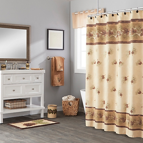 SKL Home Pinehaven Fabric Shower Curtain, 70 in. x 70 in.