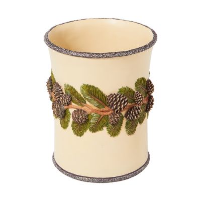 SKL Home Pinehaven Waste Basket, 9.57 in. x 7.59 in. x 7.59 in.