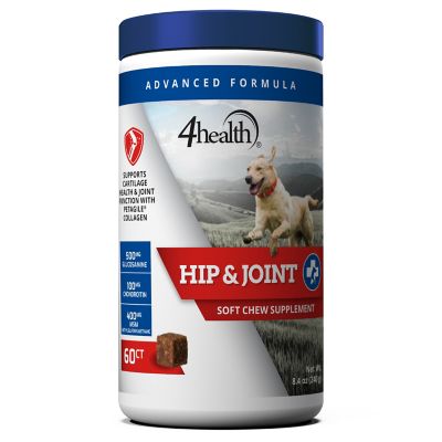 4health Advanced Formula Soft Chew Hip and Joint Supplement for Dogs and Cats, 0.72 lb., 60 ct.
