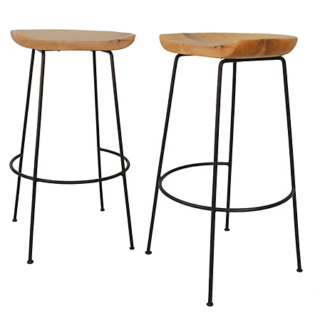 Carolina Chair & Table 30 in. Palmetto Curved Stools, 2 pc.