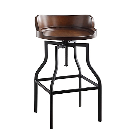 Carolina Chair & Table Hudson Adjustable Barrel Back Stool