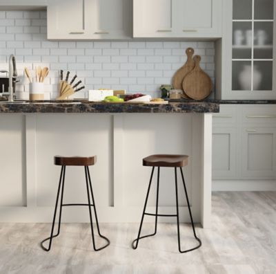 Image showing 7 th Carolina Chair & Table Ranch Bar Stools, 24 in., 2-Pack