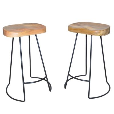 Carolina Chair & Table 24 in. Ranch Bar Stools, 2 pc.