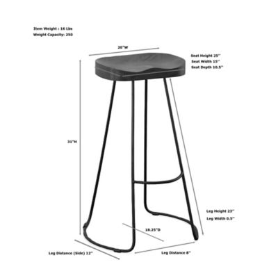 Image showing  Ranch Bar Stools, 30 in., 2 pk.
