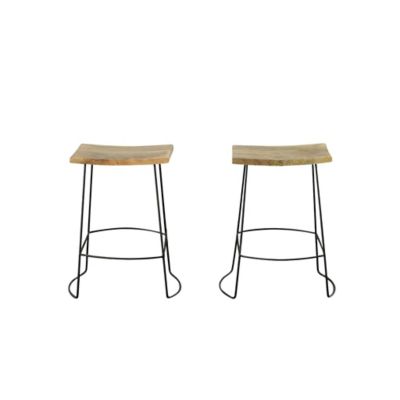 Image showing  Natural Bar Stools, 25 in., 2-Pack