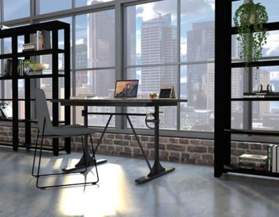 Image showing 5 th Carolina Chair & Table Rectangular Adjustable Table or Desk for 4 People, 30 to 36 in.