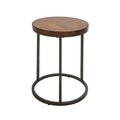 Image showing  Rustic Round Side Table