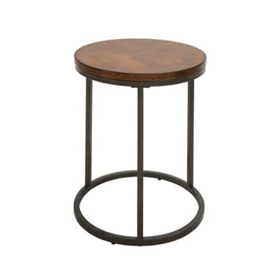 Image showing  Rustic Round Side Table