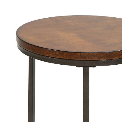 Image showing  Rustic Round Side Table
