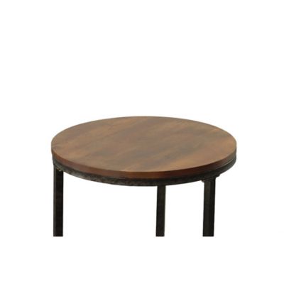 Image showing  Rustic Round Side Table