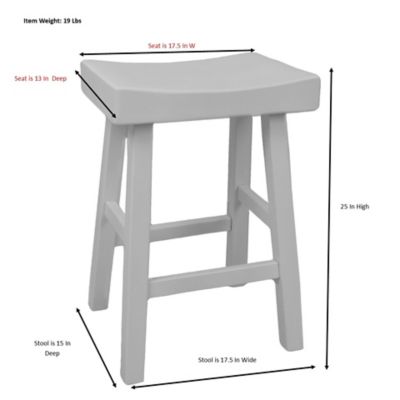 Image showing 5 th Carolina Chair & Table Saddle Stool, 24 in.