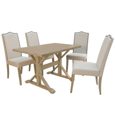 Image showing  Trestle Rectangular Table for 4 People, 48 in.