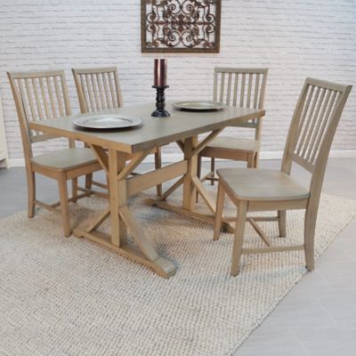 Image showing  Trestle Rectangular Table for 4 People, 48 in.