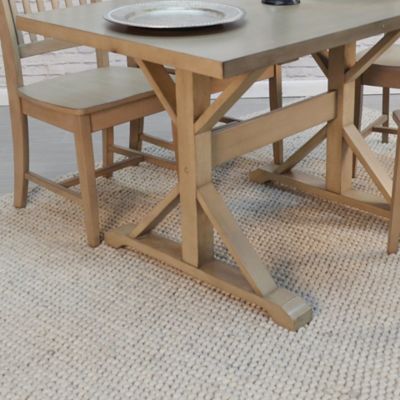 Image showing 5 th Carolina Chair & Table Trestle Rectangular Table for 4 People, 48 in.