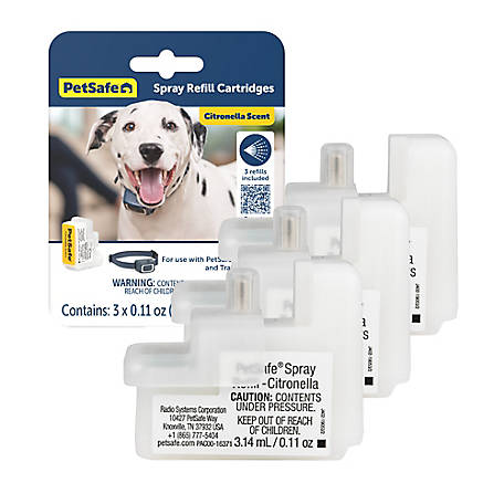 PetSafe Spray Bark Citronella Refills, 3 ct., Compatible with Spray Bark and Training Collars