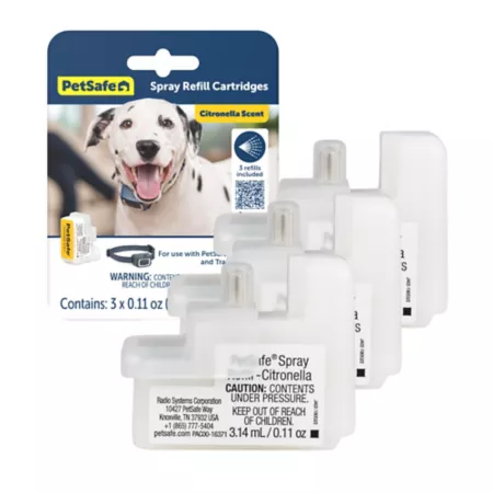 PetSafe Spray Bark Lemongrass Refills 3-Pack Compatible with Spray Bark and Training Collars Training Collar Chargers & Batteries