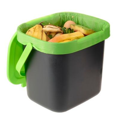 Image showing  1.85 gal. Maze Kitchen Caddie Composter with Corn Bags, 120 Bags