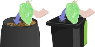 Image showing  1.85 gal. Corn Bags for Kitchen Caddie Composter, 400 Bags