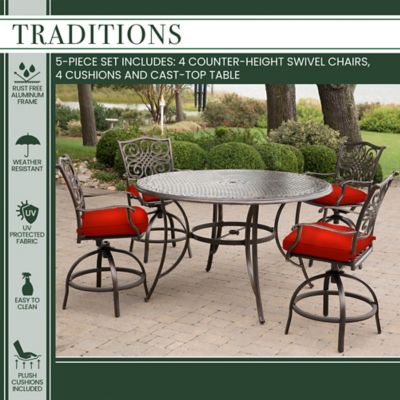 Image showing  5 pc. Traditions High-Dining Set