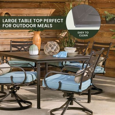 Image showing 6 th Hanover 7 pc. Montclair Dining Set, Ocean Blue