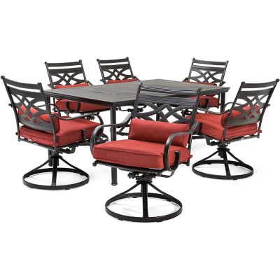 Hanover 7 pc. Montclair Dining Set, Chili Red