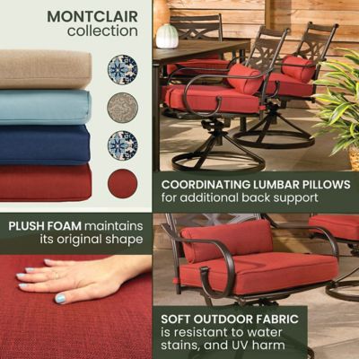 Image showing 7 th Hanover 7 pc. Montclair Dining Set, Chili Red