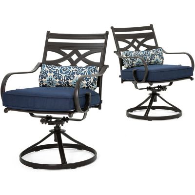 Image showing 8 th Hanover 7 pc. Montclair Dining Set, Navy Blue