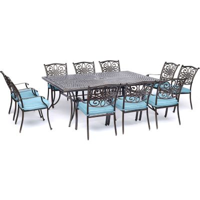 Hanover Traditions 11 pc. Dining Set In Blue, TRADDN11PC-BLU