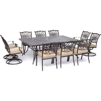 Hanover Traditions 11 Pc Dining Set In Tan TRADDN11PCSW4