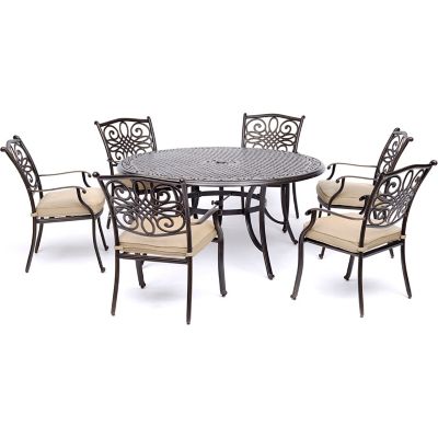 Hanover Traditions 7 pc. Dining Set Tan, TRADDN7PCRD