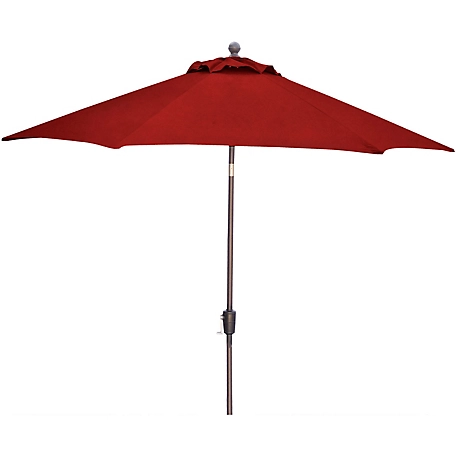 Hanover Traditions 11 ft. Market Umbrella, Red