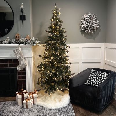 Image showing  9 ft. Pre-Lit Buffalo Fir Slim Artificial Tree