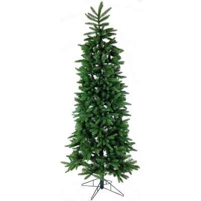 Fraser Hill Farm 9 ft. Pre-Lit Carmel Pine Slim Artificial Christmas Tree