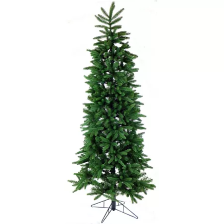 Fraser Hill Farm 9 feet Slim Carmel Pine Artificial Christmas Tree Artificial Christmas Trees