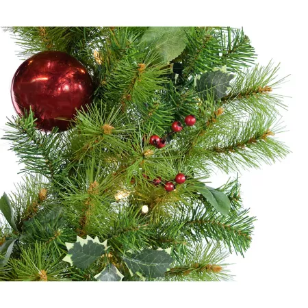 Fraser Hill Farm Artificial Holly Berry Christmas Wreaths 24-inch 3-Piece Artificial Plants & Flowers